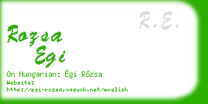 rozsa egi business card