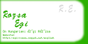 rozsa egi business card